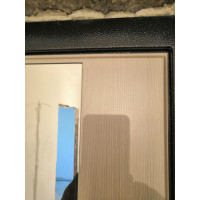 Дверь REX 5 СБ-16 с зеркалом Антик серебро / Лиственница беж