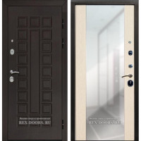 Дверь Rex Сенатор СБ-16 с зеркалом Венге / Лиственница беж