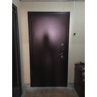 Стальная Дверь АСД Спартак венге темный с порошковым покрытием ПВХ в квартиру