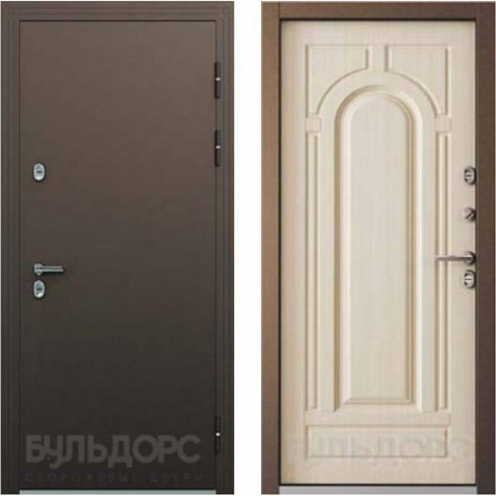 Дверь Бульдорс Термо 2 Белый перламутр