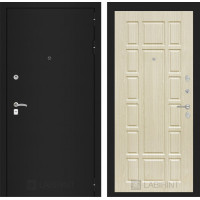 Дверь Лабиринт CLASSIC шагрень черная 12 - Беленый дуб