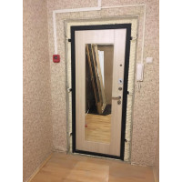 Входная металлическая дверь Аргус 1 Люкс Про 3К Милле ( черный шелк светлый ларче )