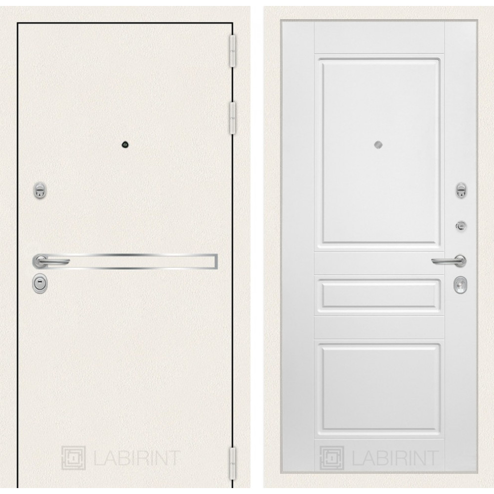 Дверь Лабиринт Лайн WHITE 03 - Белый софт