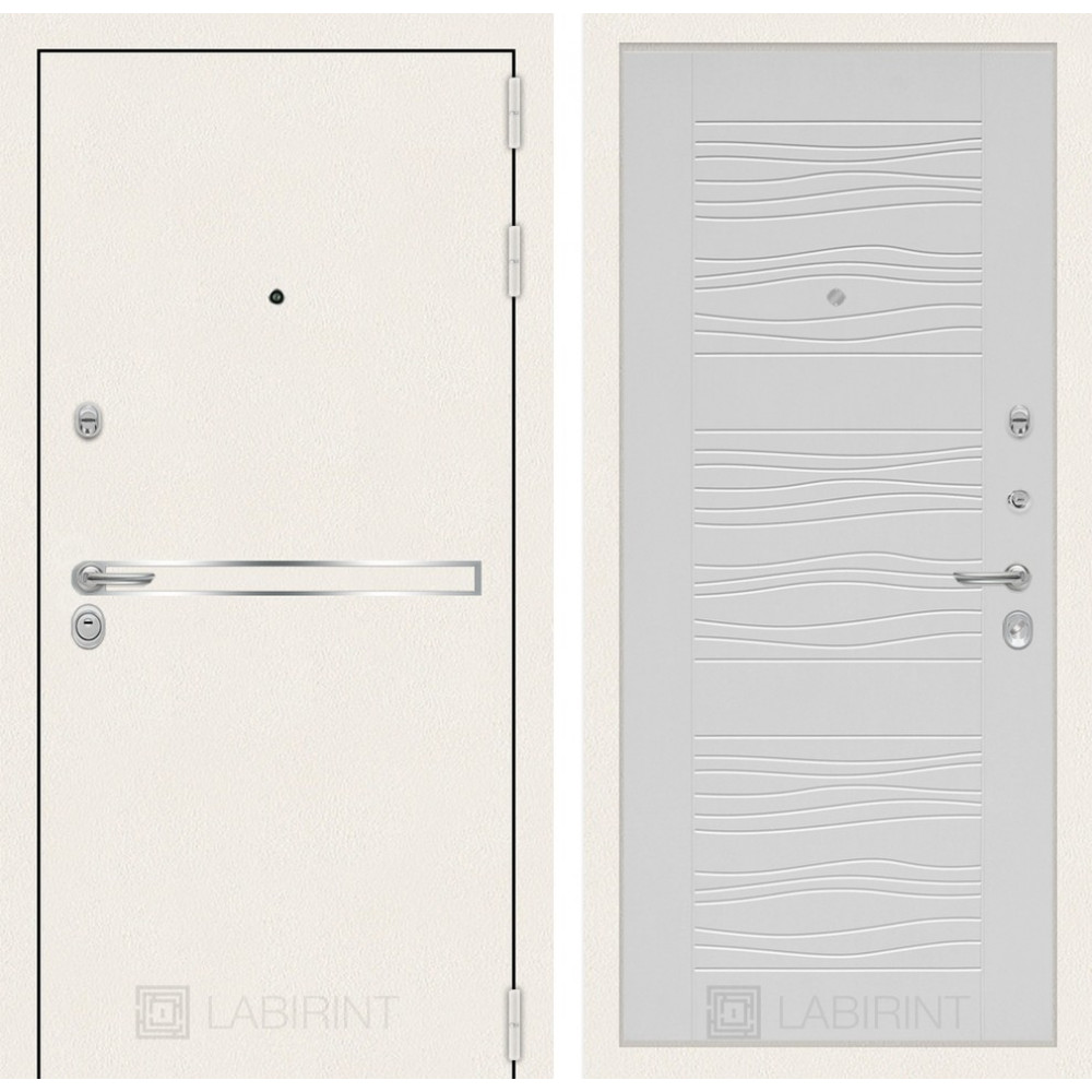 Дверь Лабиринт Лайн WHITE 06 - Белое дерево