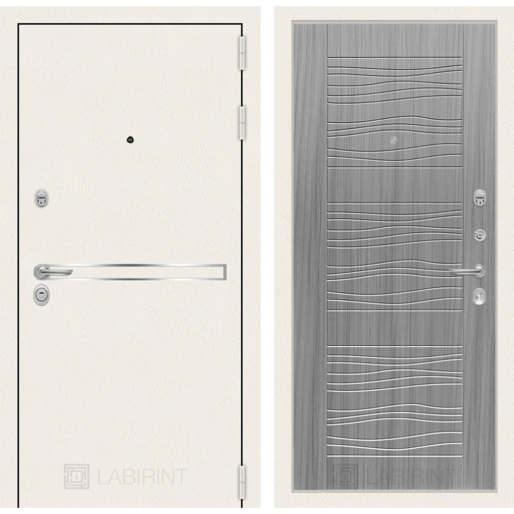 Дверь Лабиринт Лайн WHITE 06 - Сандал серый