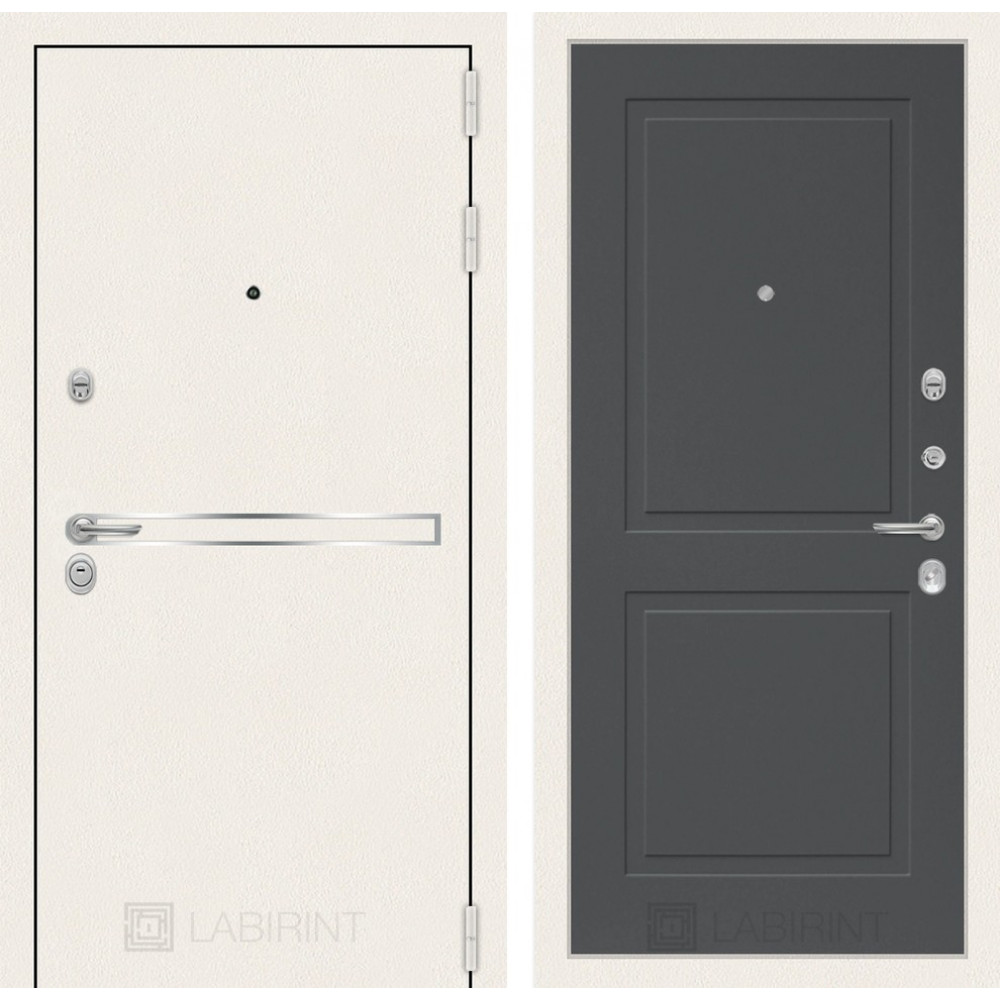 Дверь Лабиринт Лайн WHITE 11 - Графит софт