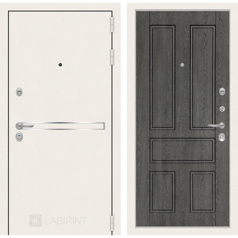 Дверь Лабиринт Лайн WHITE 10 - Дуб филадельфия графит