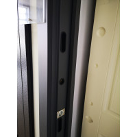 Входная дверь Снедо Лорд 2К шагрень графит/белый матовый RAL 9003