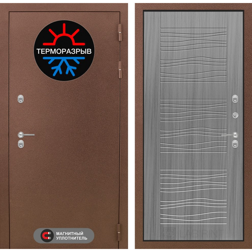 Дверь Лабиринт с Терморазрывом Магнит 06 - Сандал серый МДФ