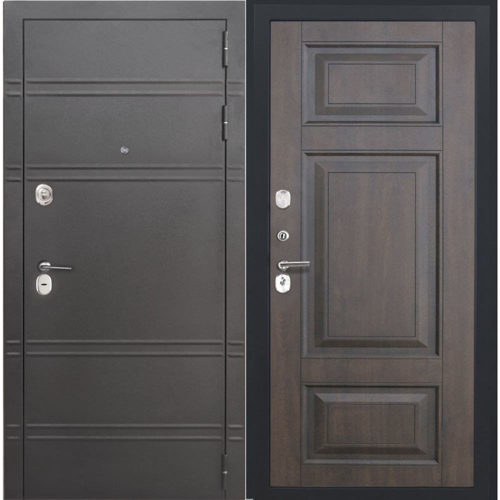Входная дверь в квартиру Люксор 25 ФЛ-659 черная патина винорит