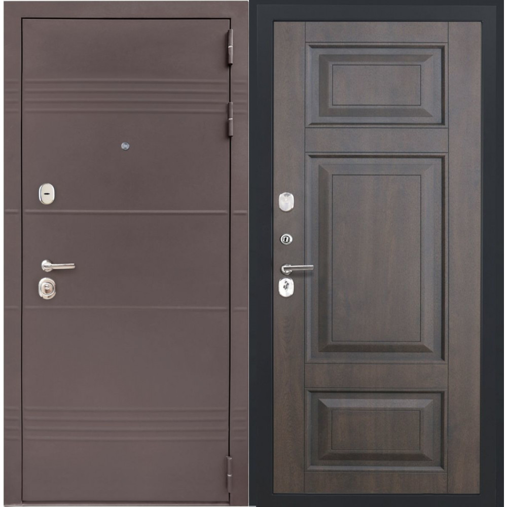 Входная дверь в квартиру Люксор 27 ФЛ-659 черная патина винорит
