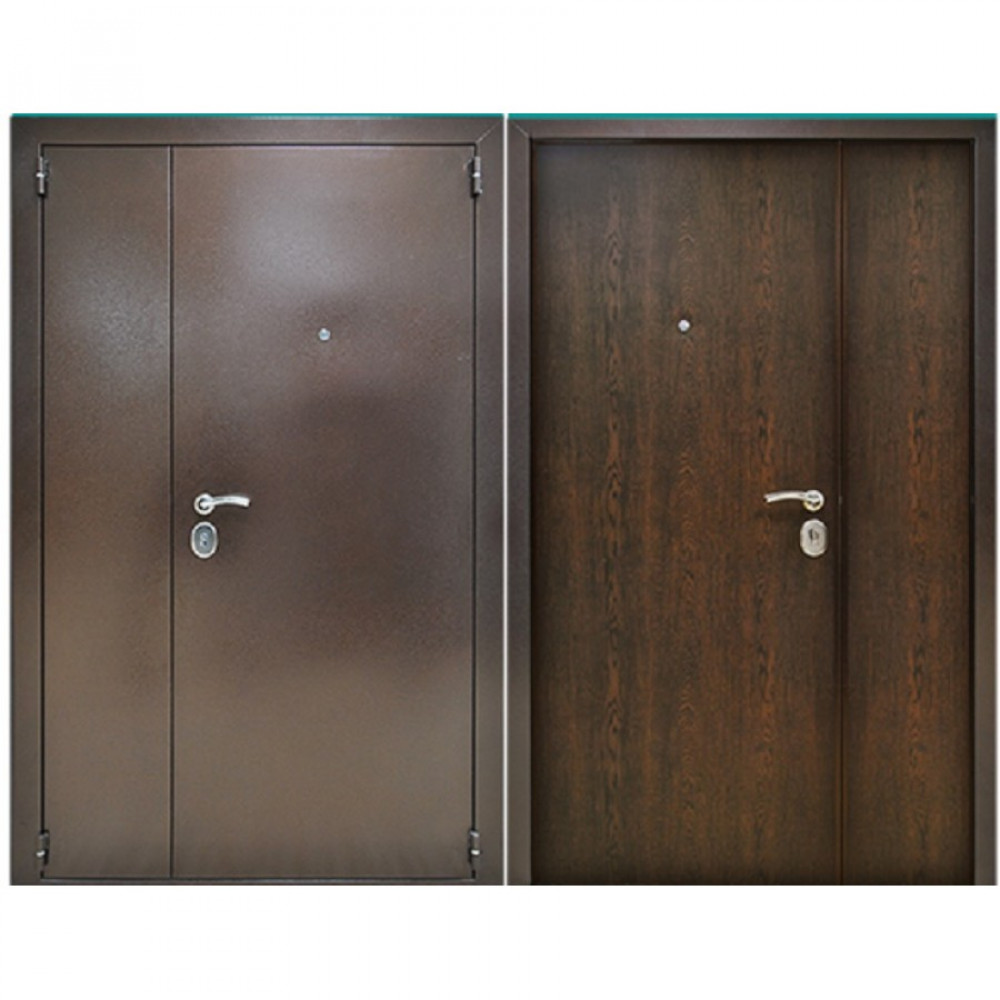 Входная металлическая дверь Снедо Распашная тамбурная 1200 ВЕНГЕ