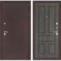 Дверь Лабиринт CLASSIC антик медный 10 - Дуб филадельфия графит
