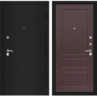 Входная Дверь Лабиринт CLASSIC шагрень черная 03 - Орех премиум