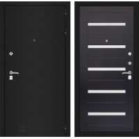 Дверь Лабиринт CLASSIC шагрень черная 01 - Венге