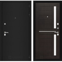 Дверь Лабиринт CLASSIC шагрень черная 02 - Венге