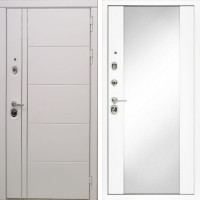 Входная Дверь Периметр Loft white / зеркало белый софт