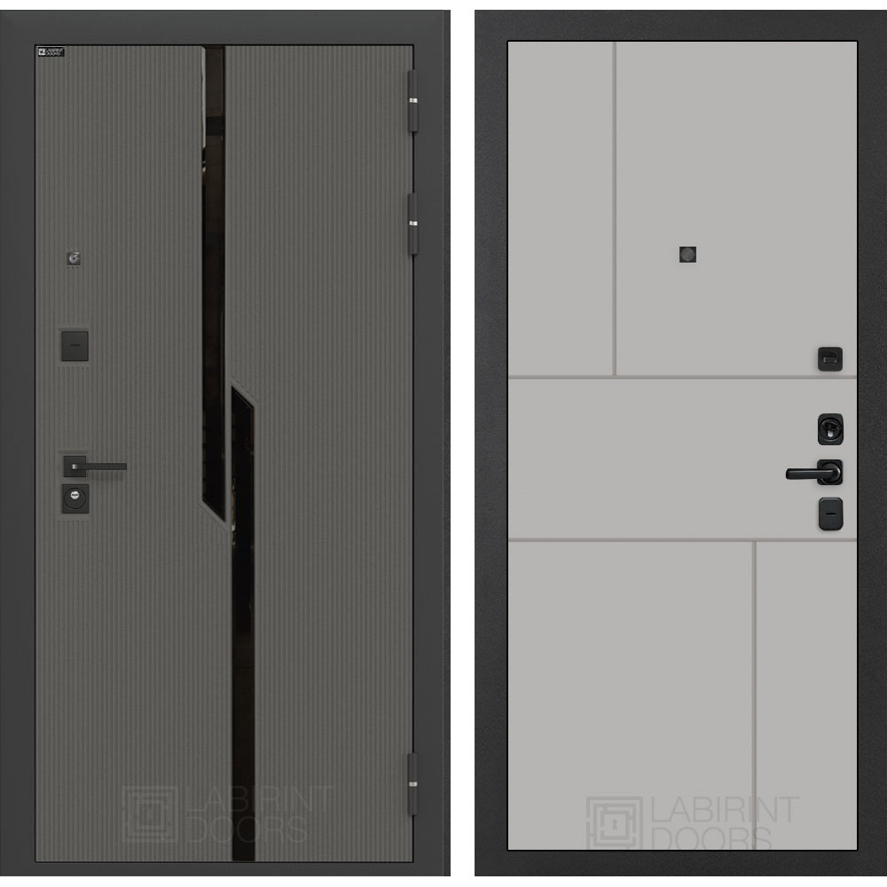 Входная дверь Лабиринт Carbon 21 - Грей софт