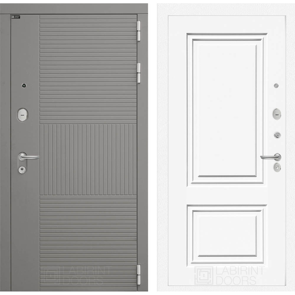 Входная дверь Лабиринт Forma 26 - RAL 9003 эмаль