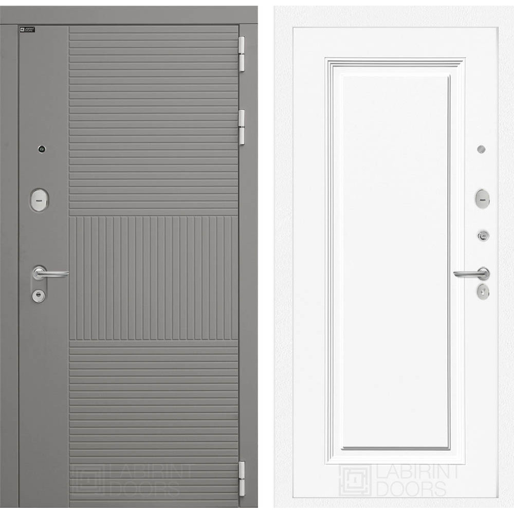 Входная дверь Лабиринт Forma 27 - RAL 9003 эмаль